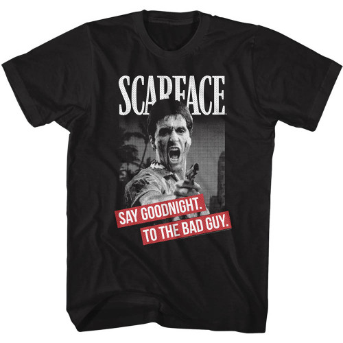Scarface Say Good Night T-Shirt - Black