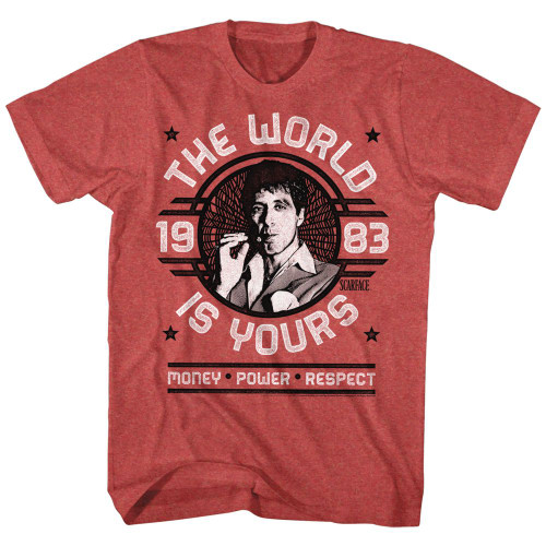 Scarface Money, Power, Respect T-Shirt - Red