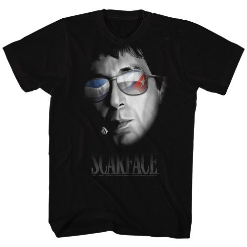 Scarface Cuban Aviators T-Shirt - Black