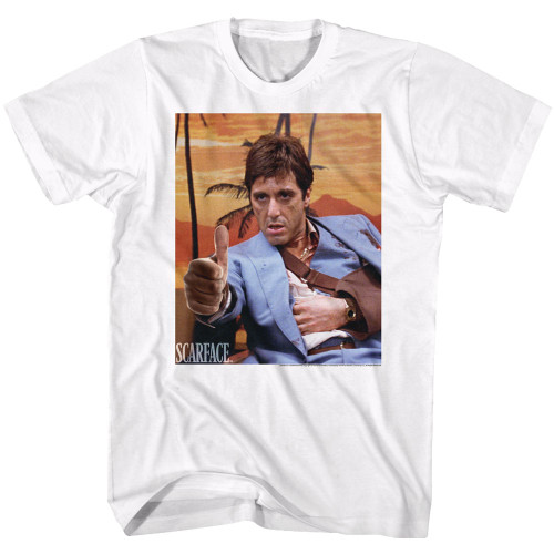 Scarface Thumbs And Ammo T-Shirt - White