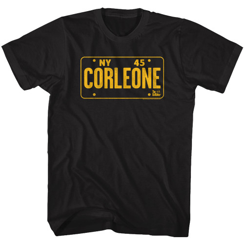 The Godfather NY 45 Plate T-Shirt - Black