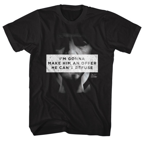 The Godfather Make Him An Offer T-Shirt - Black