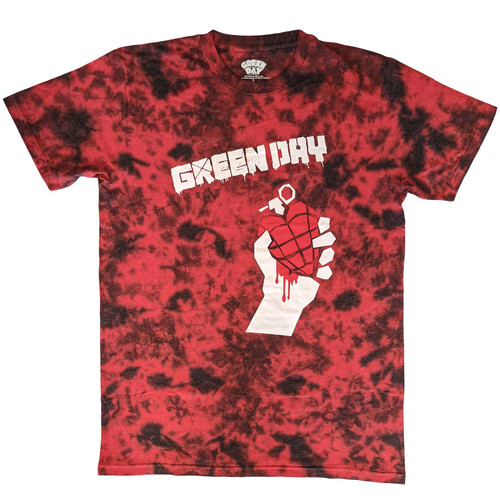 Green Day American Idiot Dip-Dye T-Shirt - Red - Dip-Dye