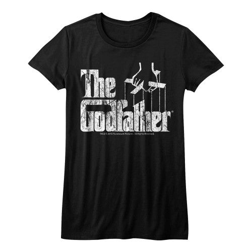 The Godfather Distress Copy Ladies T-Shirt - Black