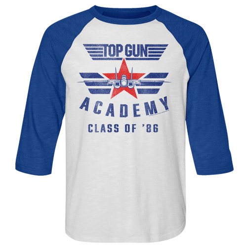 Top Gun Academy 86 Raglan Shirt - Blue / White