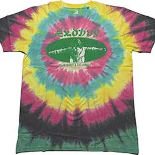 Bob Marley Exodus Tour 2-sided Tie Dye T-Shirt | Old School Tees