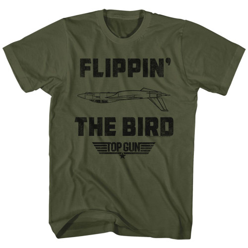 Top Gun Flippin' The Bird T-Shirt - Green