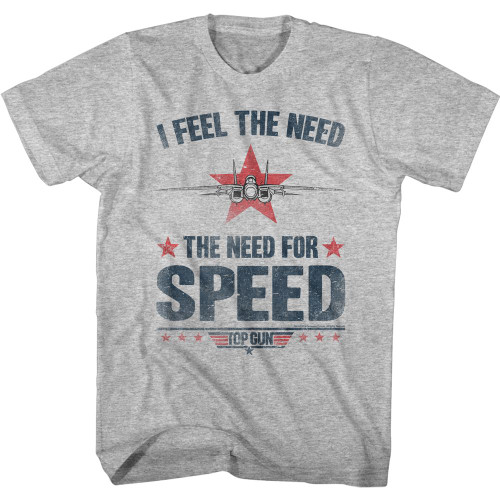 Top Gun Needing Speed T-Shirt - Gray