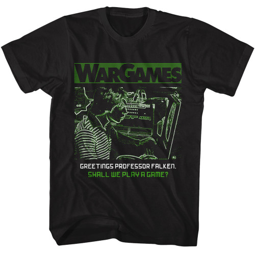 WarGames Greetings Professor T-Shirt - Black