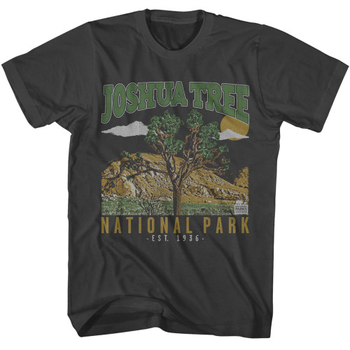 National Parks Joshua Tree Est 1936 T-Shirt - Smoke