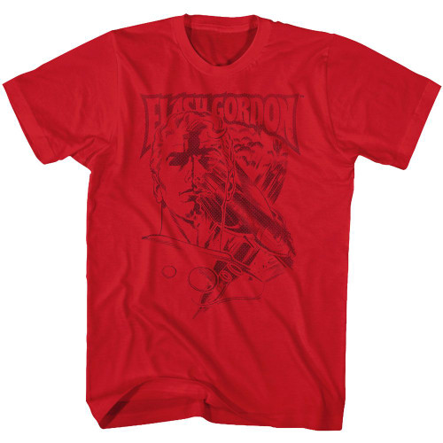 Flash Gordon Paint T-Shirt - Red