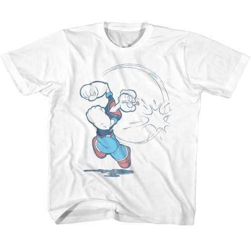 Popeye Vintage Youth T-Shirt - White