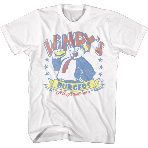 Popeye Wimpy Burger T-Shirt - White