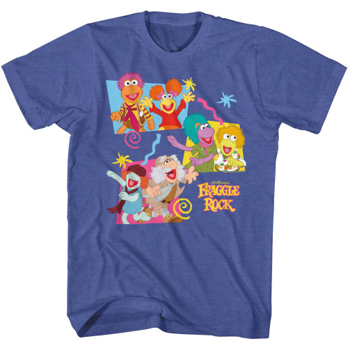 Fraggle Rock Fraggles In Box T-Shirt - Royal