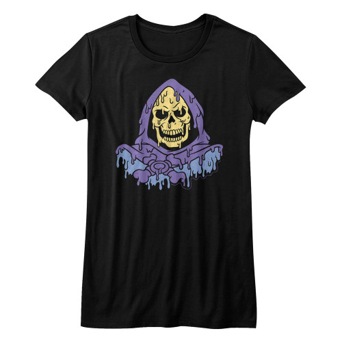 Masters of the Universe Melty Skeletor Ladies T-Shirt - Black