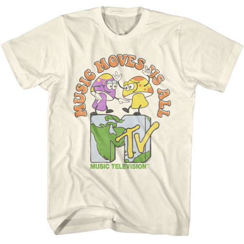 MTV Music Moves Us All T-Shirt - Natural