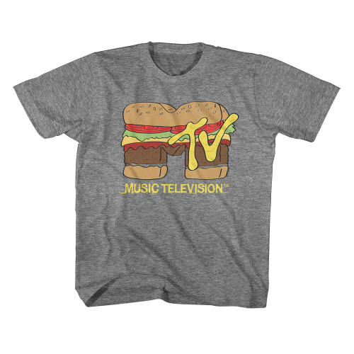 MTV Burger Youth T-Shirt - Graphite