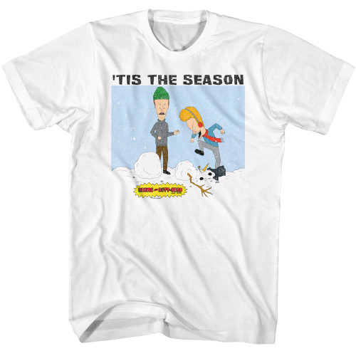 MTV Beavis & Butthead Tis The Season T-Shirt - White