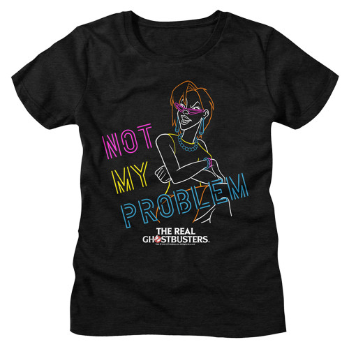 Ghostbusters Not My Problem Ladies T-Shirt - Black