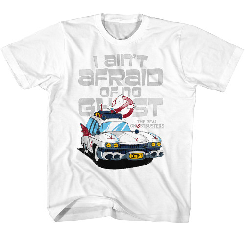 Ghostbusters Ain't Afraid Of No Ghost Youth T-Shirt - White