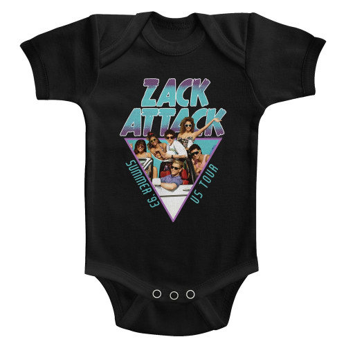 Saved By The Bell Summer US Tour Baby Onesie - Black