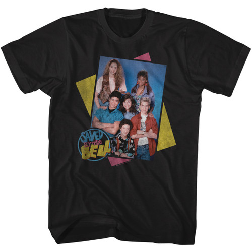 Saved By The Bell Group Boxes T-Shirt - Black