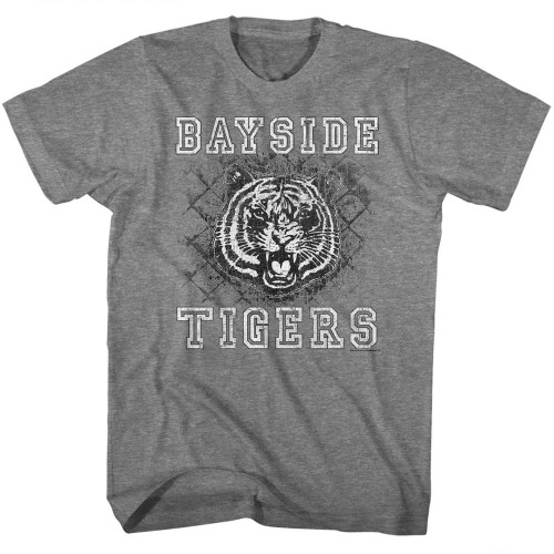 Saved By The Bell School Yard Tigers T-Shirt - Graphite