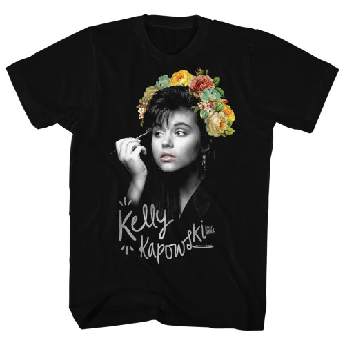Saved By The Bell Flower Crown T-Shirt - Black