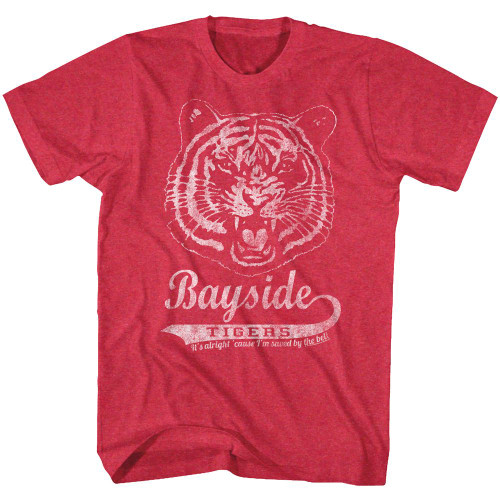Saved By The Bell Bayside Vintage T-Shirt - Red