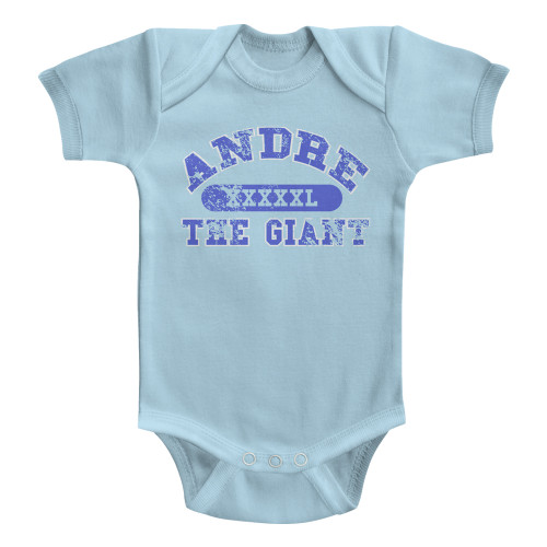 Andre the Giant 5XL Baby Onesie - Light Blue