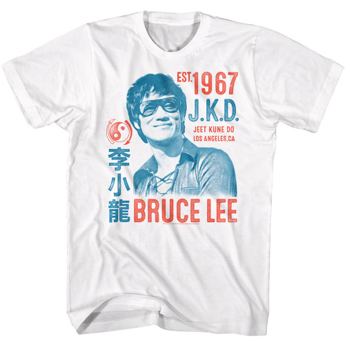 Bruce Lee JKD Stacked T-Shirt - White