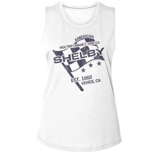 Shelby EST 1962 Ladies Muscle Tank - White