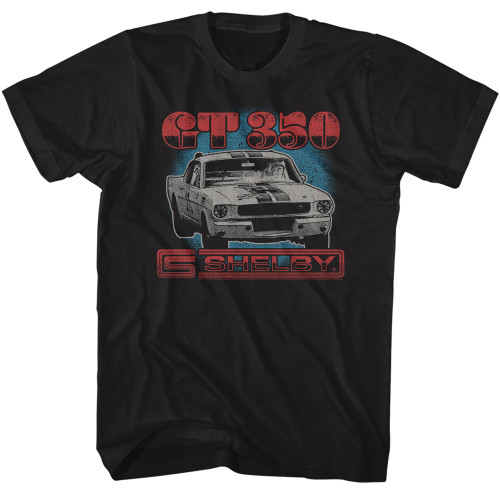 Shelby Tri Color GT 350 T-Shirt - Black