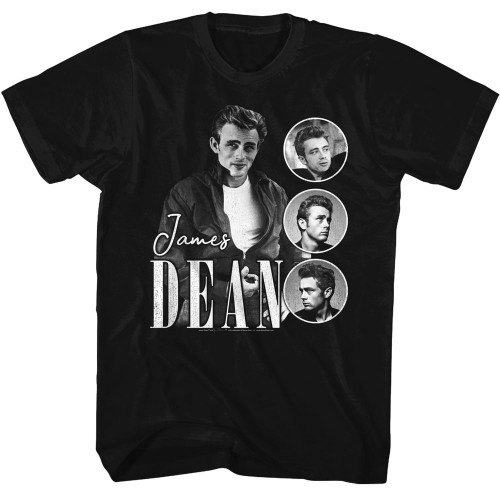 James Dean Three Circles T-Shirt - Black