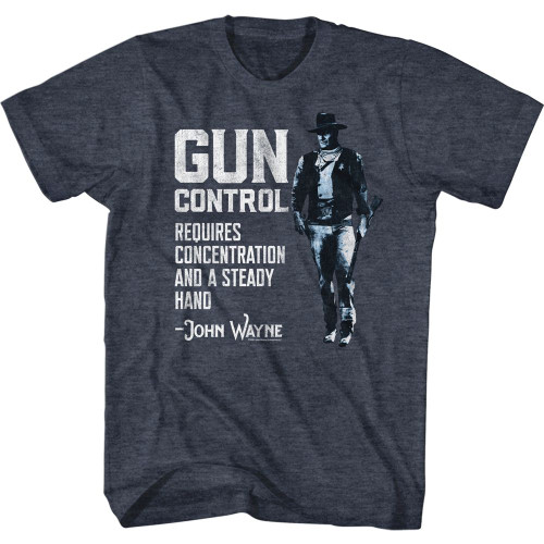 John Wayne Gun Control T-Shirt - Navy