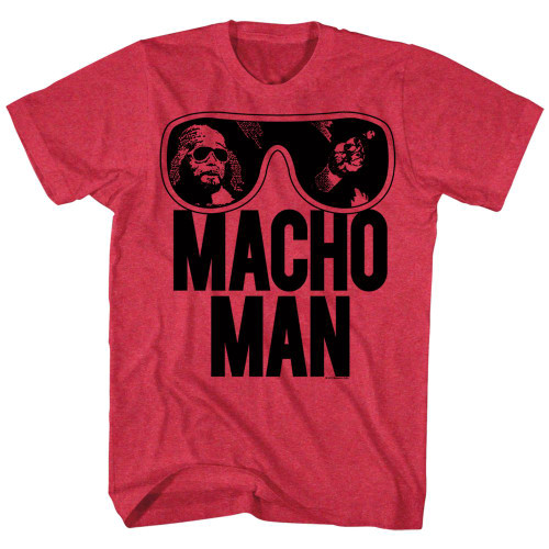 WWE Randy Savage Macho Man Ooold School T-Shirt - Red
