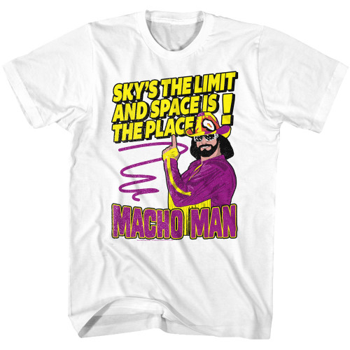 WWE Randy Savage Macho Man Sky's The Limit T-Shirt - White