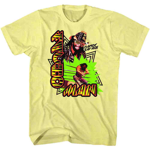 WWE Randy Savage Macho Man Tricky T-Shirt - Yellow