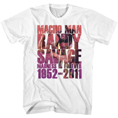 WWE Randy Savage Macho More Macho T-Shirt - White