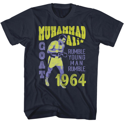 Muhammad Ali Rumble Young Man Rumble T-Shirt - Navy