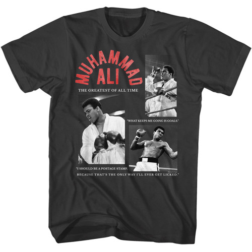 Muhammad Ali Quote Collage T-Shirt - Smoke