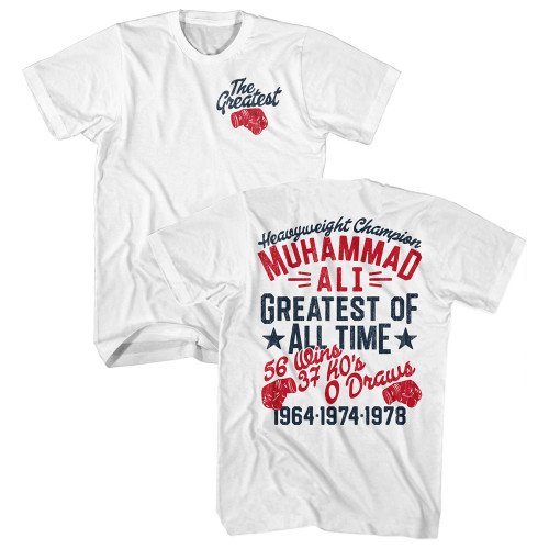 Muhammad Ali The Greatest Glove T-Shirt - White