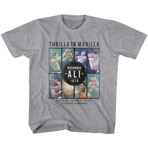 Muhammad Ali Collage Youth T-Shirt - Graphite