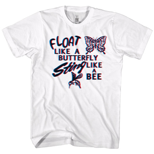 Muhammad Float Like A Butterfly T-Shirt - White