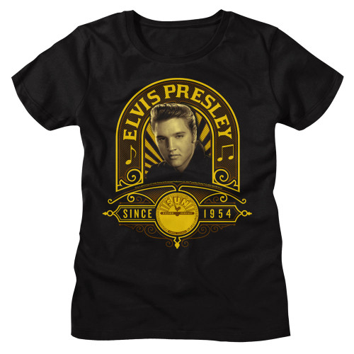Elvis Since 54 Ladies T-Shirt - Black
