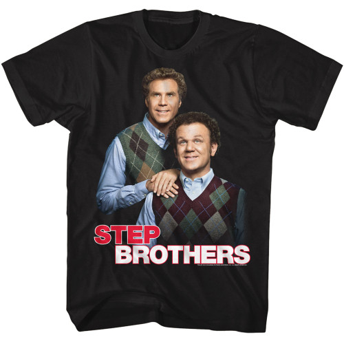 Step Brothers Full Color T-Shirt - Black
