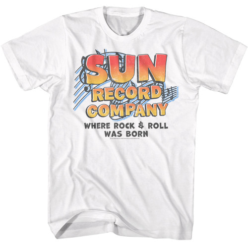 Sun Record Music Notes T-shirt - White