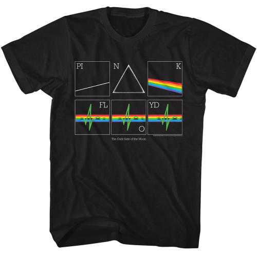 Pink Floyd Heartbeat Prism T-Shirt - Black