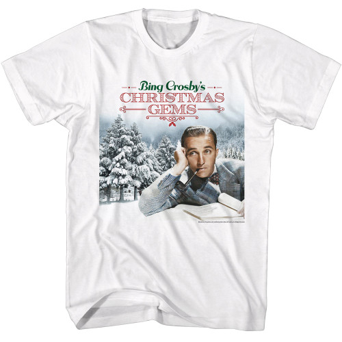 Bing Crosby Christmas Gems T-Shirt - White