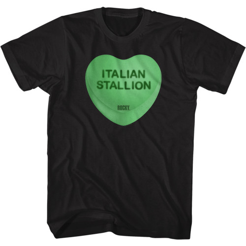 Rocky Italian Stallion Heart T-shirt - Black